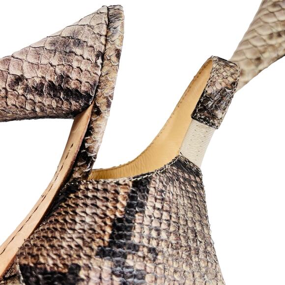 Boutique 9 Snakeskin Leather Sandal Heels Size 7 - Picture 13 of 15